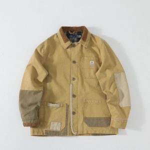 Ralph Lauren Tan Canvas Utility Jacket Mens Workwear