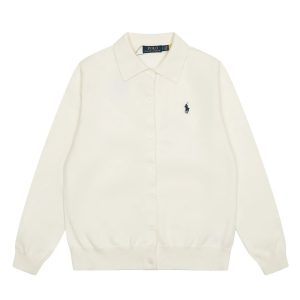 Ralph Lauren Women’s Cream Cotton Button Cardigan Sweater