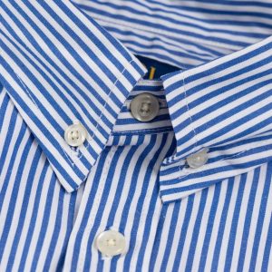 Ralph Lauren Men’s Blue White Striped Button Shirt