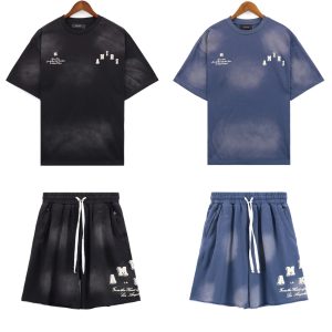 Amiri Men’s T-Shirt Shorts Set Summer Streetwear