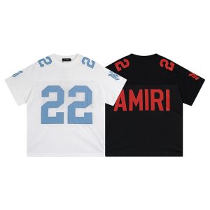 Amiri 22 Logo Jersey T-Shirt Short Sleeve Tee