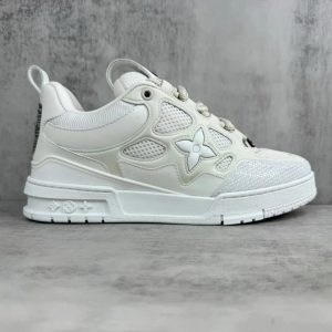 Louis Vuitton White Low Top Sneakers Chunky Casual Shoes
