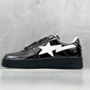 A Bathing Ape Bape Sta Black White Sneakers