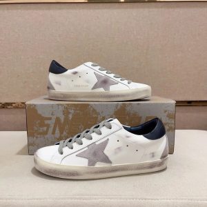 Golden Goose Superstar White Silver Star Sneakers