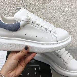 Alexander McQueen Oversized White Leather Sneakers Shoes
