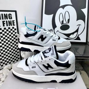 New Balance 550 White Black Low Top Sneakers