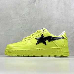 A Bathing Ape BAPE Sta Neon Yellow Sneakers