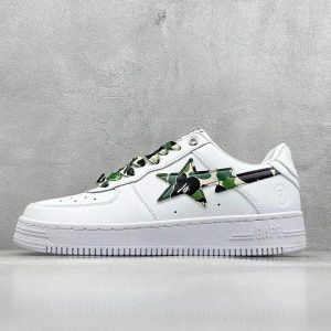 A Bathing Ape BAPE STA White Camo Star Sneakers