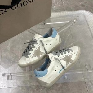 Golden Goose Superstar White Blue Star Sneakers
