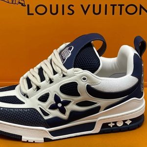 Louis Vuitton LV Trainer Navy White Sneakers
