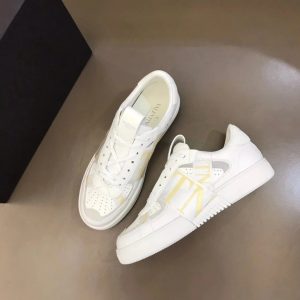 Valentino VLTN White Leather Low Top Sneakers
