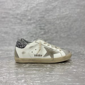 Golden Goose Superstar White Silver Star Sneakers
