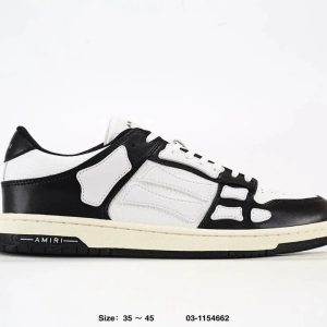 Amiri Skel Top Low Black White Sneakers Shoes