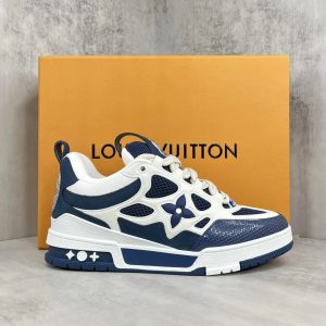 Louis Vuitton Navy White Skate Sneakers for Men