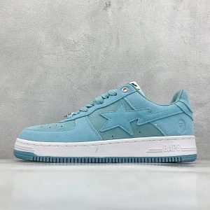 A Bathing Ape Bape Sta Low Blue Sneakers Shoes