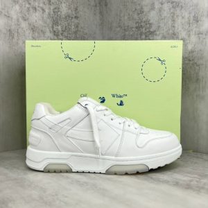 Off-White White Leather Low Top Casual Sneakers