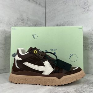Off-White Out Of Office Brown White Sneakers