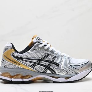 ASICS White Silver Mesh Running Shoes for Men