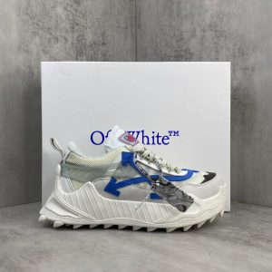 Off-White ODSY-1000 White Blue Chunky Sneakers