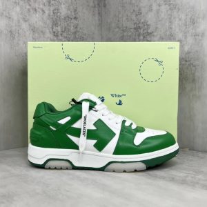 Green White High Top Sneakers Casual Chunky Shoes
