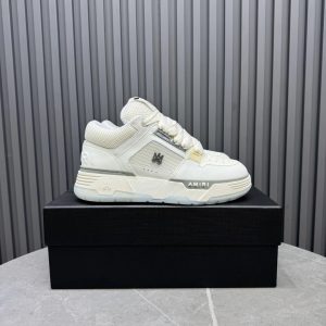 Amiri Skel Top Low White Leather Sneakers Shoes