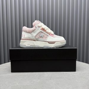 Amiri Pink White Low Top Skate Sneakers