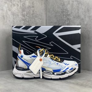 Off White Blue White Chunky Casual Running Sneakers
