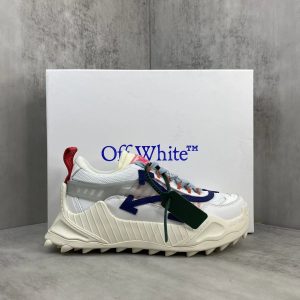 Off-White Low Top White Spiked Sole Sneakers