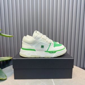 Amiri Skel Top Low White Green Sneakers