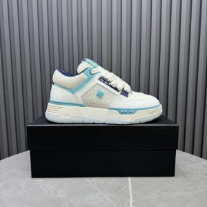 Amiri Kids Low Top Sneakers White Blue Shoes