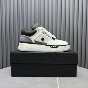 Amiri Skel Top Low Cream Black Sneakers Shoes