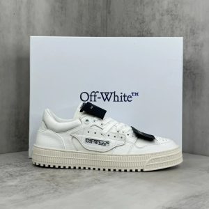 Off-White White Low Top Platform Sneakers