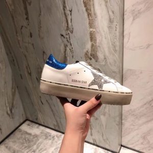 Golden Goose Superstar White Blue Star Sneakers