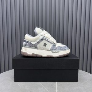 Amiri Skel Top Low White Grey Sneakers Shoes