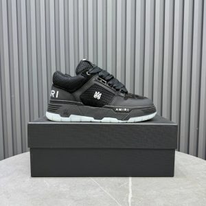 Amiri Black Logo Strap Kids Sneakers