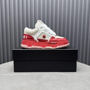 AMIRI Skel Top Red White Leather Sneakers