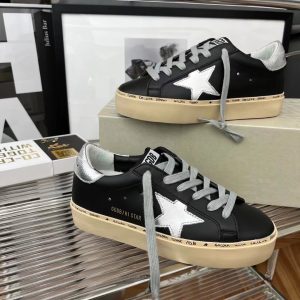Golden Goose Superstar Black White Star Sneakers