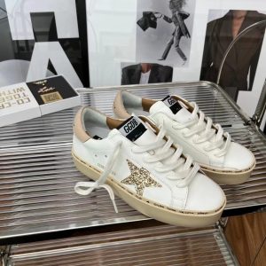 Golden Goose White Sneakers Gold Star Low Top Shoes
