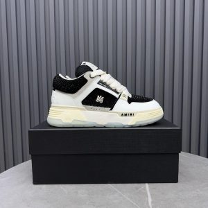 Amiri Skel Top Low Black White Sneakers