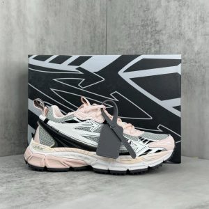 Off-White Pink Low Top Running Sneakers