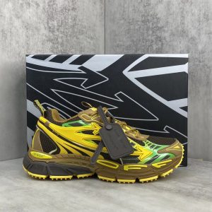 Off-White Trail Running Shoes Yellow Green Men’s Sneakers