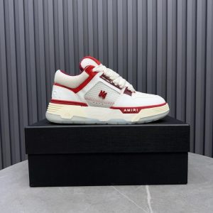 Amiri White Red Low Top Sneakers Shoes