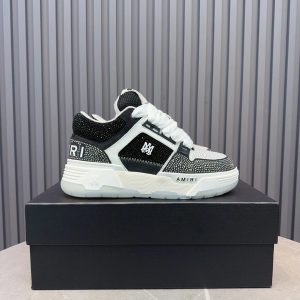 Amiri MA-1 Black White Low Top Sneakers