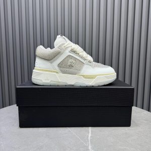 AMIRI White Beige MA-1 Chunky Low Top Sneakers