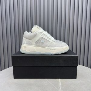 Amiri White Mesh Leather Low Top Sneakers Shoes
