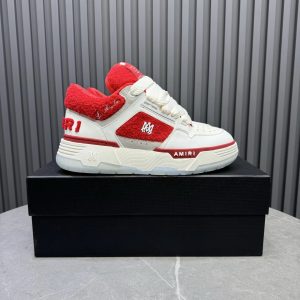 AMIRI White Red Low Top Sneakers Casual Shoes