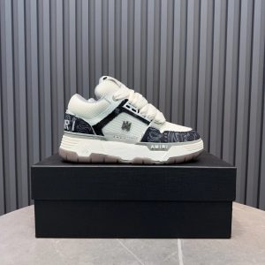 Amiri Black White Logo Chunky Low Top Sneakers