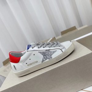 Golden Goose Superstar White Silver Star Sneakers