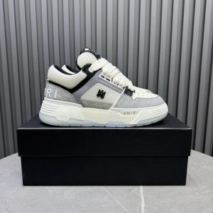 Amiri Men’s Gray White Low Top Sneakers
