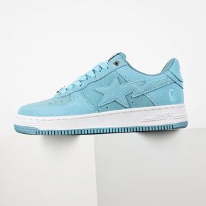 A Bathing Ape BAPESTA Blue Star Low Top Sneakers